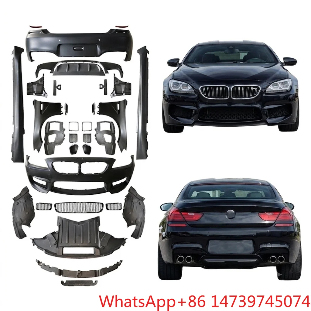 2011-2018 F06 F12 F13 6 Series M6 Style Body Kit, Front Rear Bumper Side Skirt Wheel Arch Parts