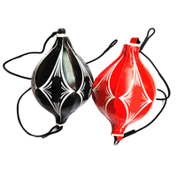 Portable Speed Ball Punching Bag for Boxing Training Double End Bag with Bungee Cord Reinforced Seams PU Balanced