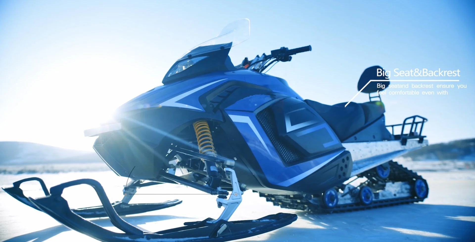 4 Stroke 300cc Petrol Snowmobile with CE&EPA Certificate 300cc Electronic Control Reverse Gear Hydraulic Disc Brake