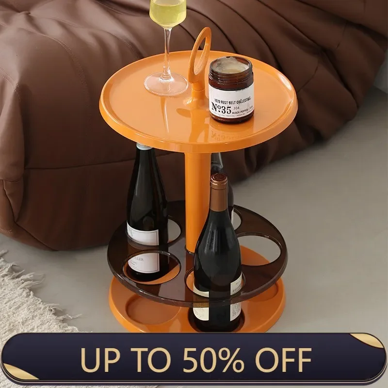 Medieval Furniture Nordic Creative Sofa Side Table Simple Wine Glass Holder Small Household Type Hand-carrying Corner Table