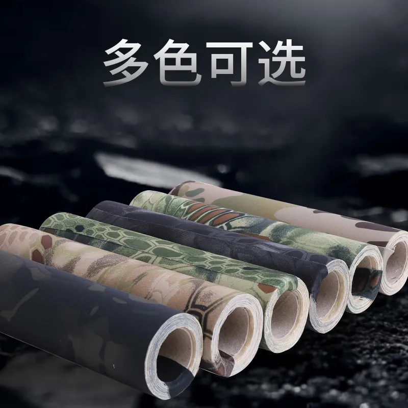 Self Adhesive Elastic Stretch Tape Camouflage Cloth Camouflage Tape DIY Tactical Sticker 150cm
