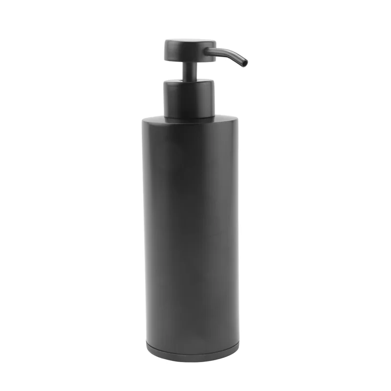 B92A Hand Soap Dispenser-Stainless Steel Dish Bath Countertop Lotion Dispensers,Black Liquid Wash Brushed Metal Soap Bottle