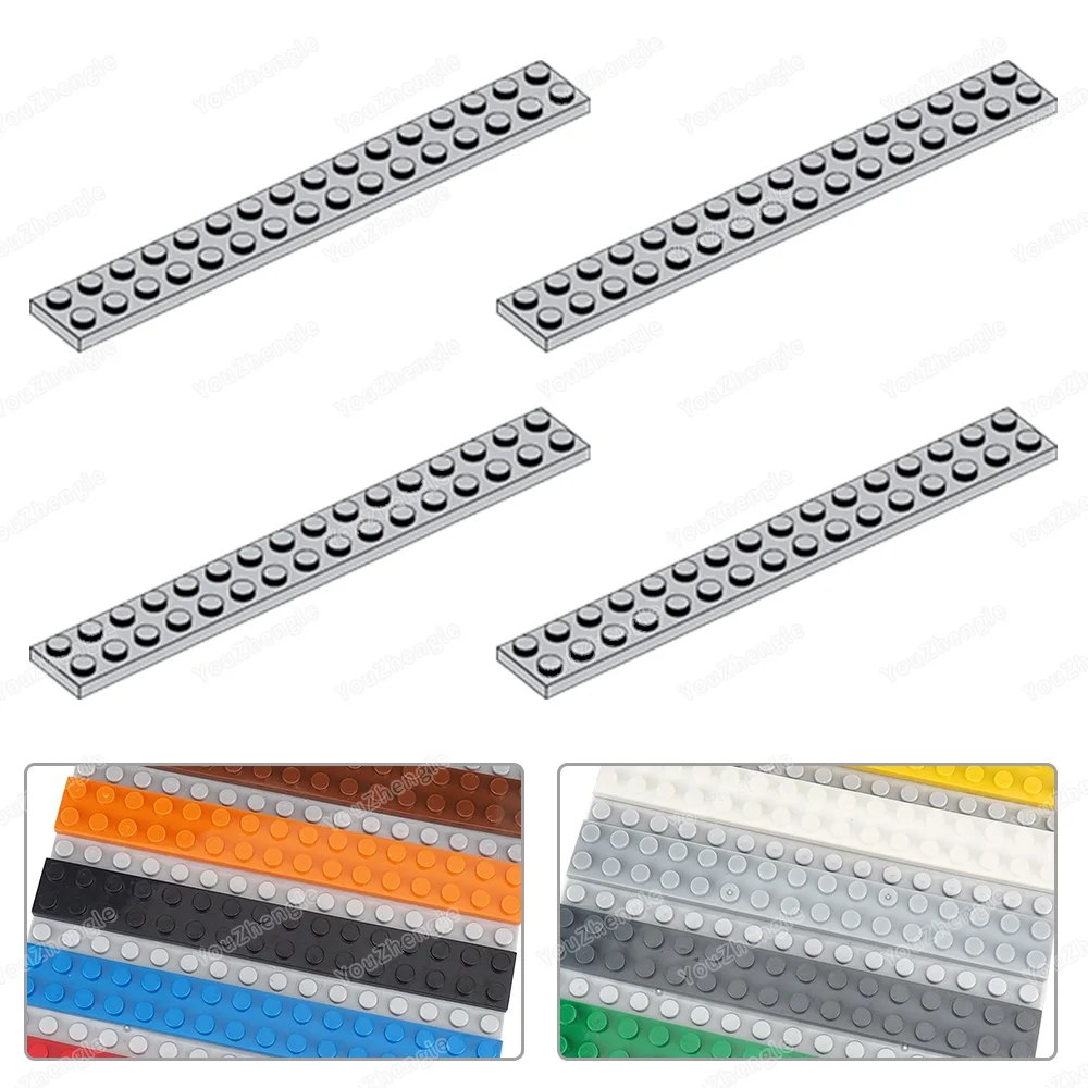 4282 Building Block Base Plate 2x16 Parts Assembly MOC Figures WW2 Street Scene Mecha Gear Scene Match Model Parts Gifts DIY Toy