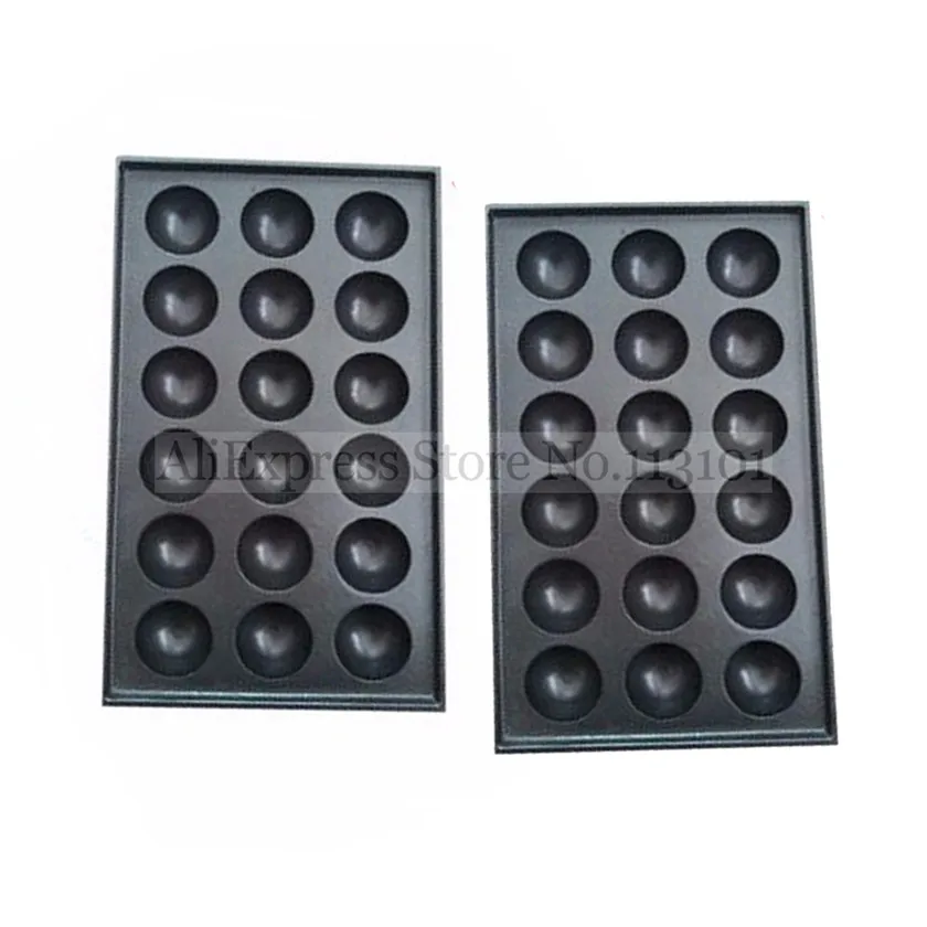 2 قطع 18 ثقوب تاكوياكي الأخطبوط كرات الصواني أطباق شواء غير لاصقة تركيب الملحقات من تاكوياكي تاياكي الهراء Makchines