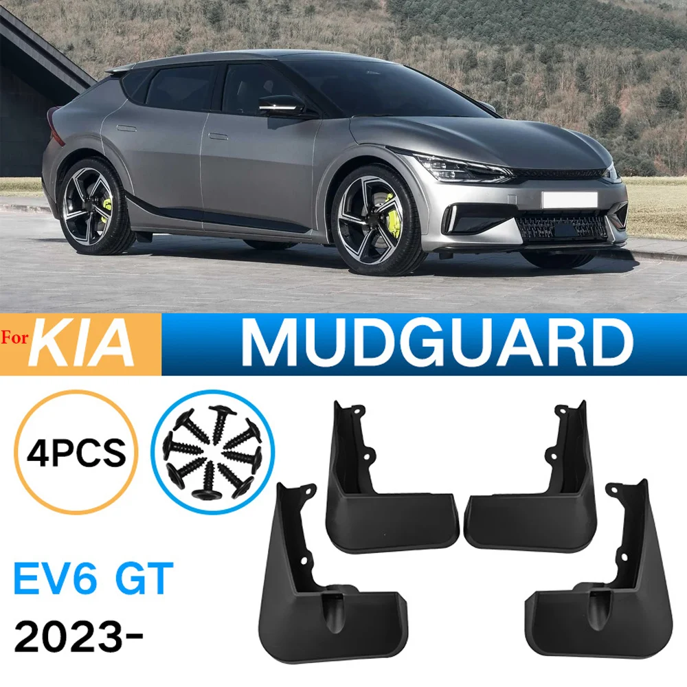 

4PCS Car Mudguards For KIA EV6 GT 2023- Accessories Auto Mud Flaps Splash Guard Front Rear Fenders Accessories 2023 2024