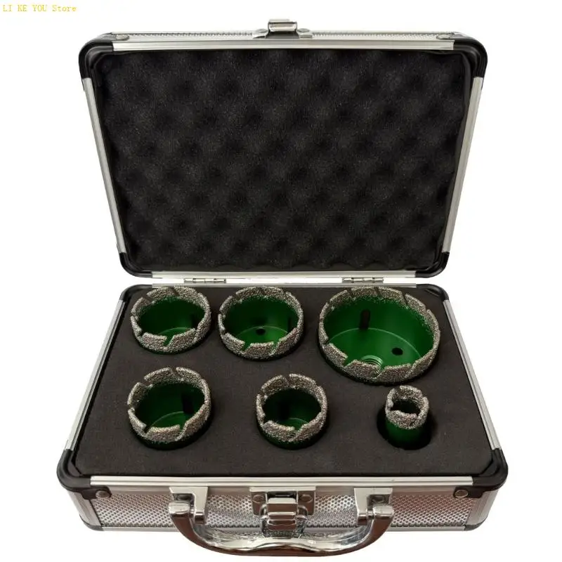 Máy cắt lỗ Diamantine nhiều vật liệu W3JE cho đá ốp kính 6-50mm Thiết kế hàn đồng