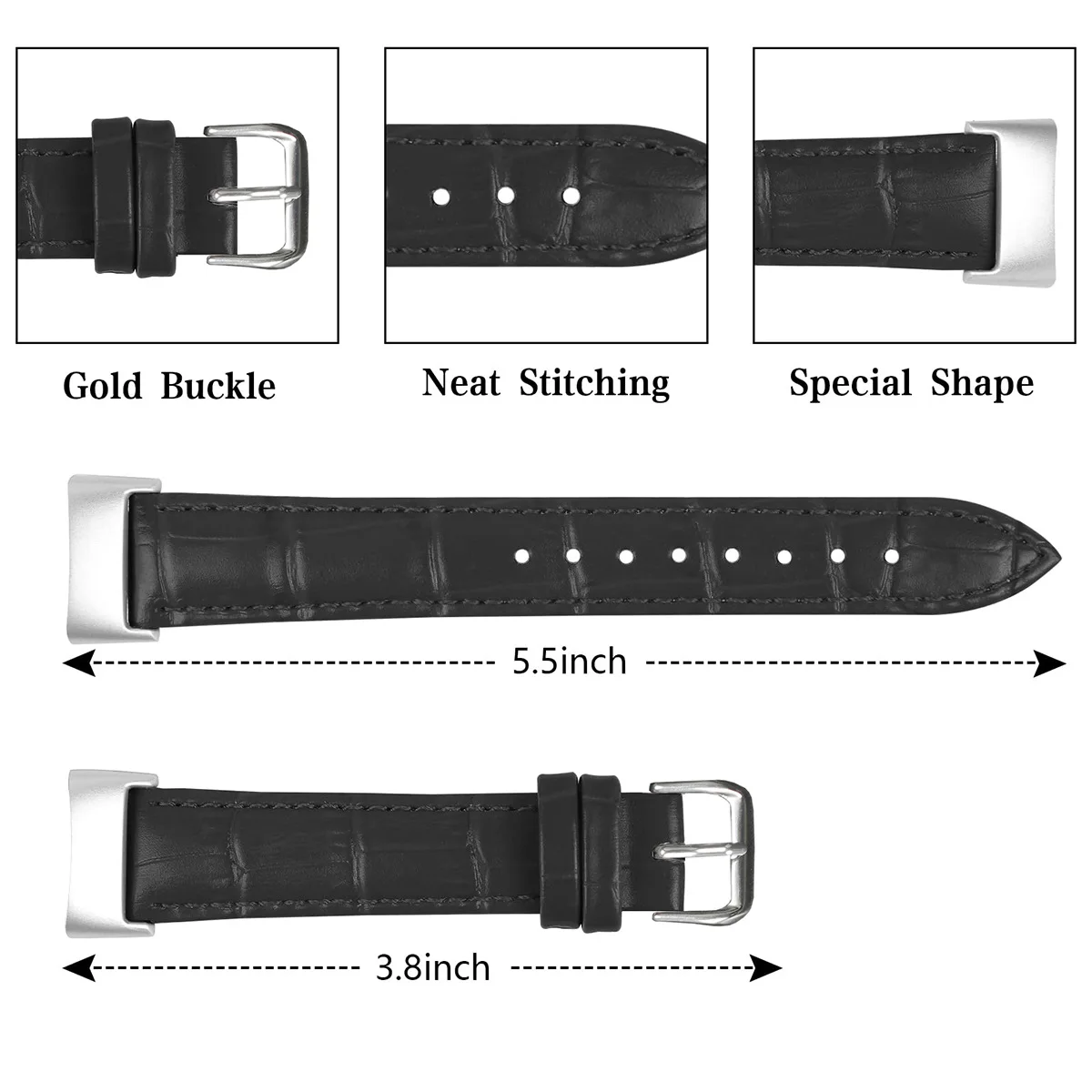 Para Fitbit charge 6 5 correa de cuero de alta calidad mujeres hombres correa de reloj inteligente para fitbit charge 5 6 pulsera correa