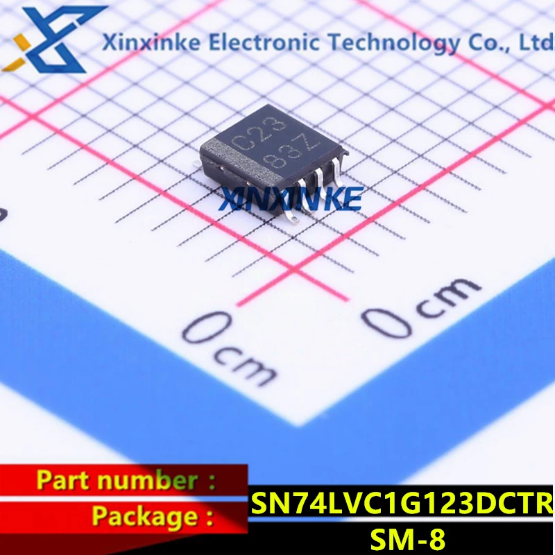 5PCS SN74LVC1G123DCTR SM-8 VSSOP8 Marking C23 Monostable Multivibrator Sgl Retriggerable Monostable Logic ICs Brand New Original