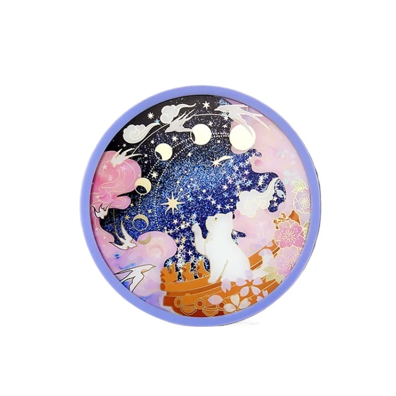 

**Palace Cat Stargazing Quicksand Силиконовая подставка для термоизоляции Нескользящая милая мультяшная подставка