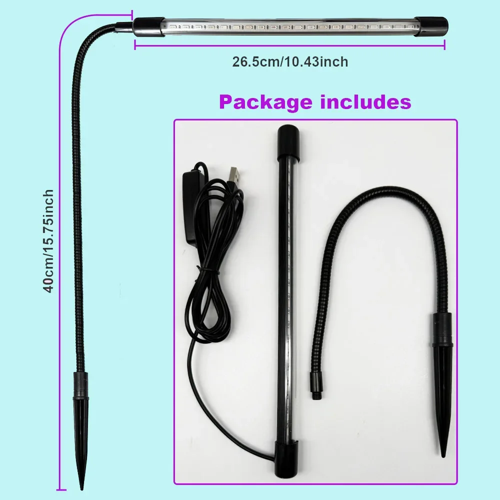LED Full Spectrum Plant Growth Light 3 Switchable Colors with Timer Dimming for Horticulture And Photosynthesis