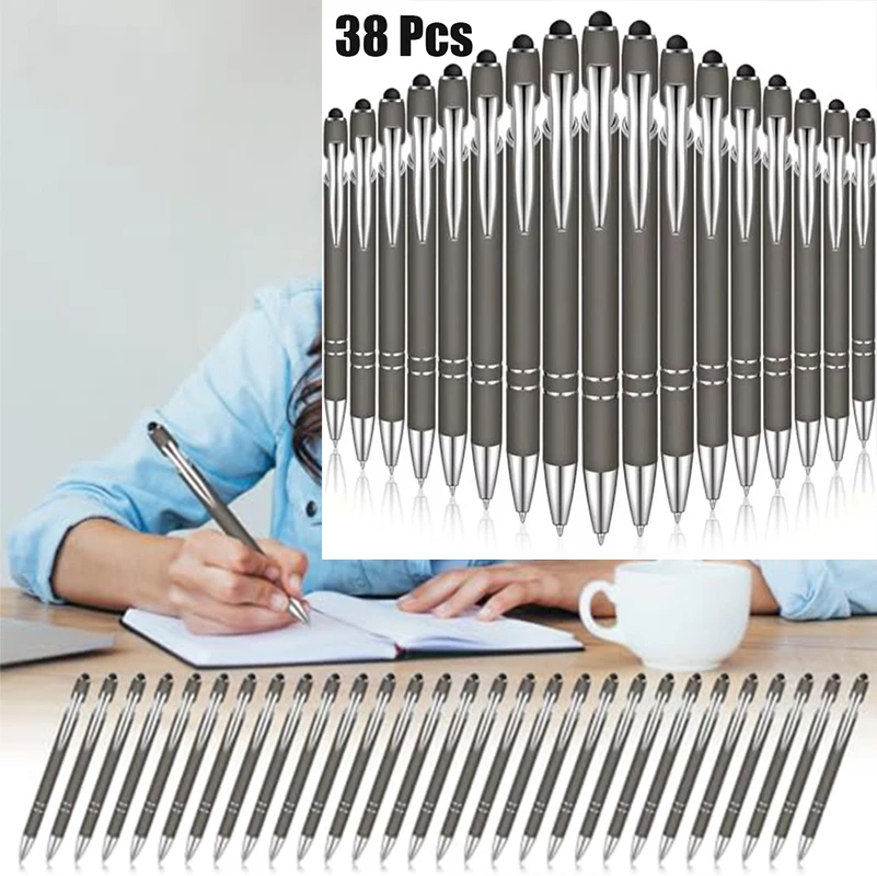 penne-regalo-per-ufficio-con-stilo-a-doppia-funzione-grigio-da-38-pezzi