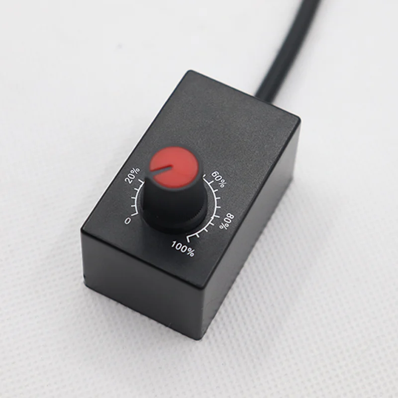 Mini DC 0-10V 1-10V Knob Dimmer 0-100% Scale Electronic Potentiometer for LED Dimmable Grow Lights Power Driver