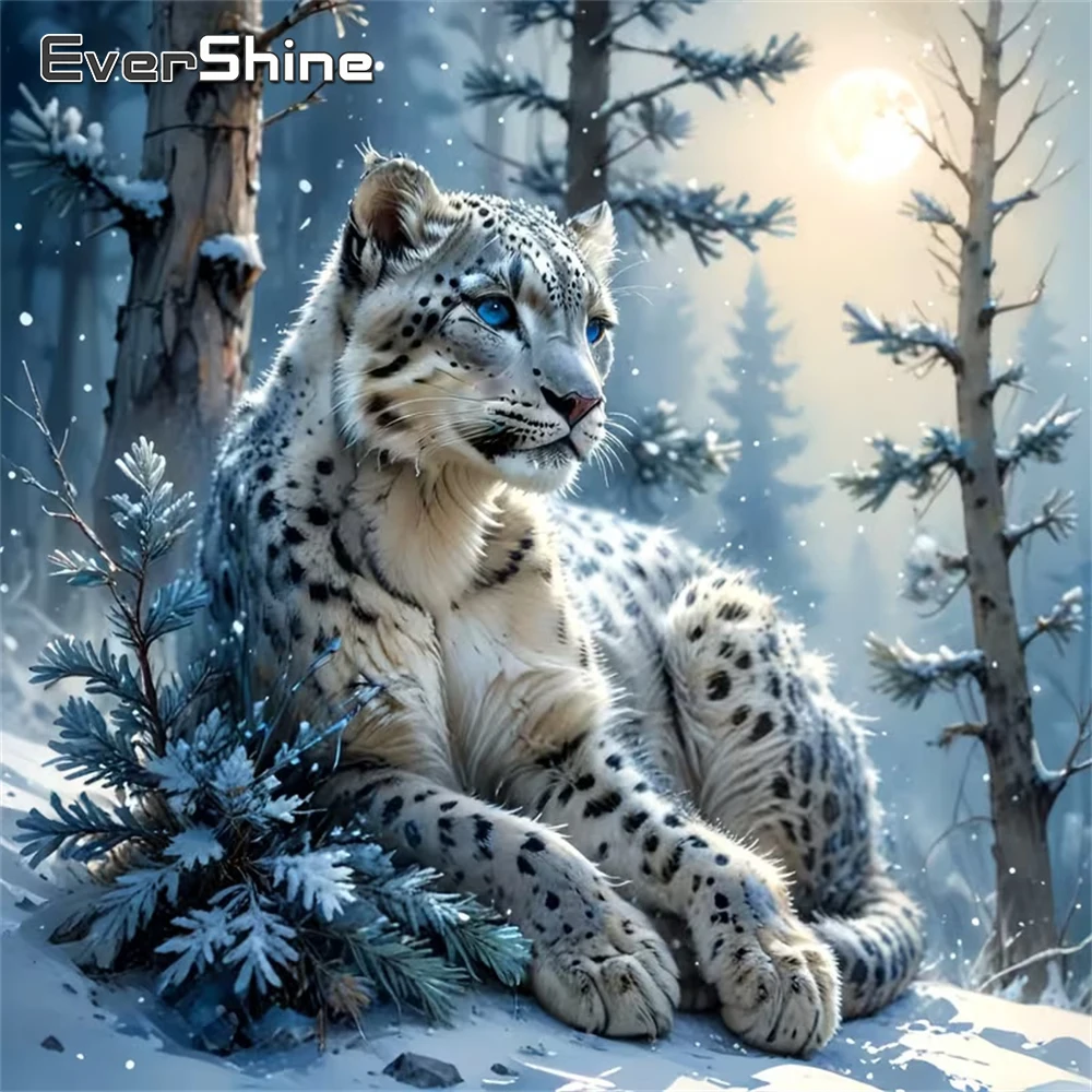 Evershine Leopard Diamant Malerei Tier Neue Ankunft Acryl Handwerk Liefert DIY Diamant Mosaik Winter Home Schlafzimmer Wand Kunstwerk