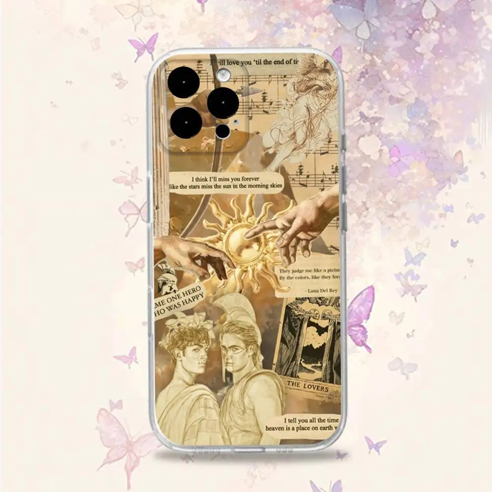 Custodia per telefono A-Achilles The Song O-OF per iPhone 11,15,16,14,13,17,12,Pro,SE4,Plus,E,Max,Air, Mini allover stampa Cover morbida trasparente