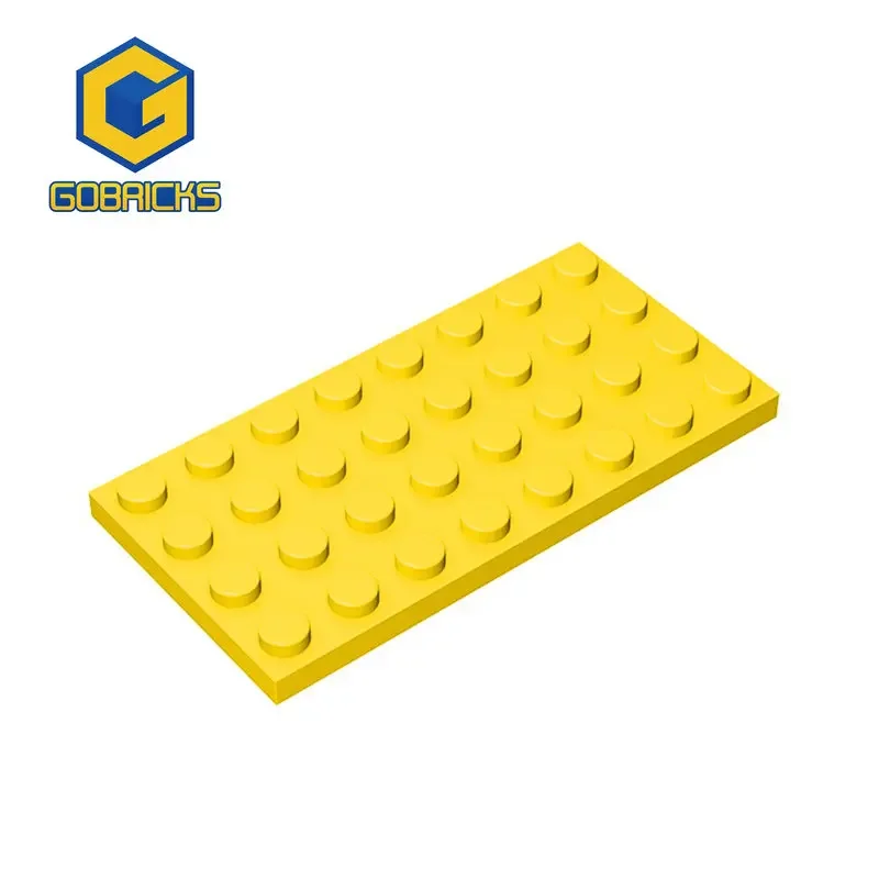 Gobricks 1 pz MOC Plate 4x8 mattoni compatibili con 3035 modello Building Blocks parti bambini assembla Puzzle giocattoli di compleanno