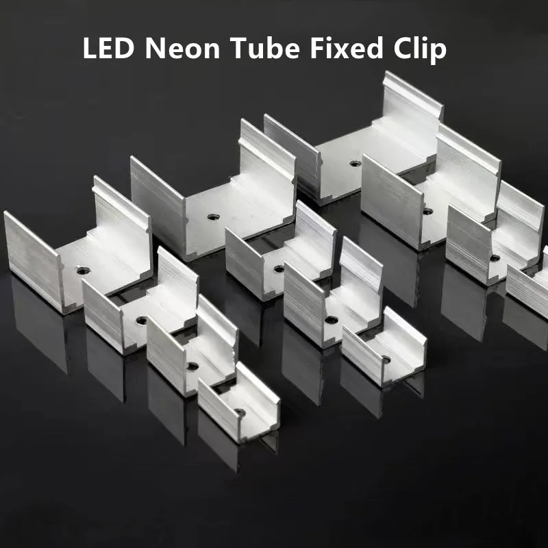 LED Neon Tube Clip fissa tappo terminale tubo flessibile LED Strip Light Gel di silice lampada morbida supporto tubo tappo terminale con foro/senza