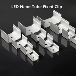 LED Neon Tube Clip fissa tappo terminale tubo flessibile LED Strip Light Gel di silice lampada morbida supporto tubo tappo terminale con foro/senza foro