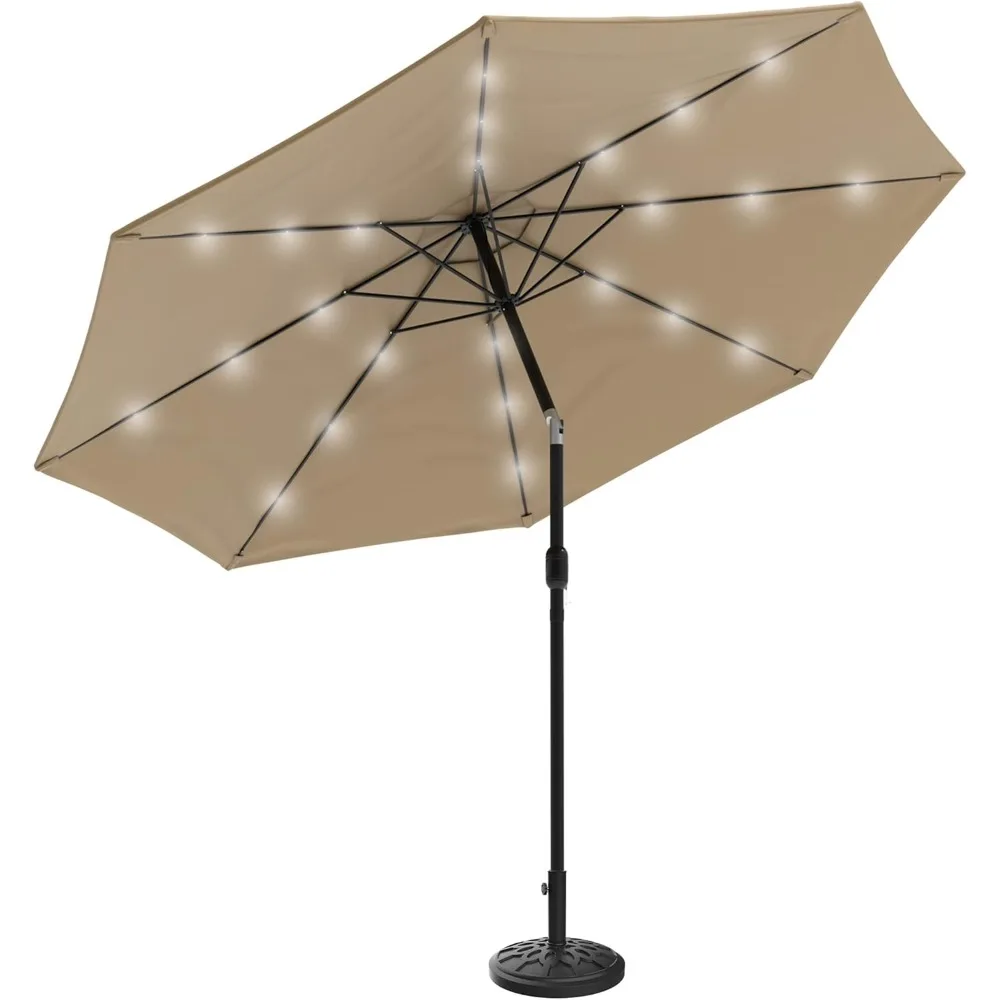 

Pure Garden Patio Umbrella with Lights