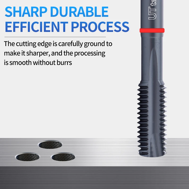 

UT TAP HSS-CO Красное кольцо JIS Standard со спиральным остроконечным метчиком OX UNC UNF 4-40 6-32 8-32 10-24 1/4, метчики с машинной резьбой