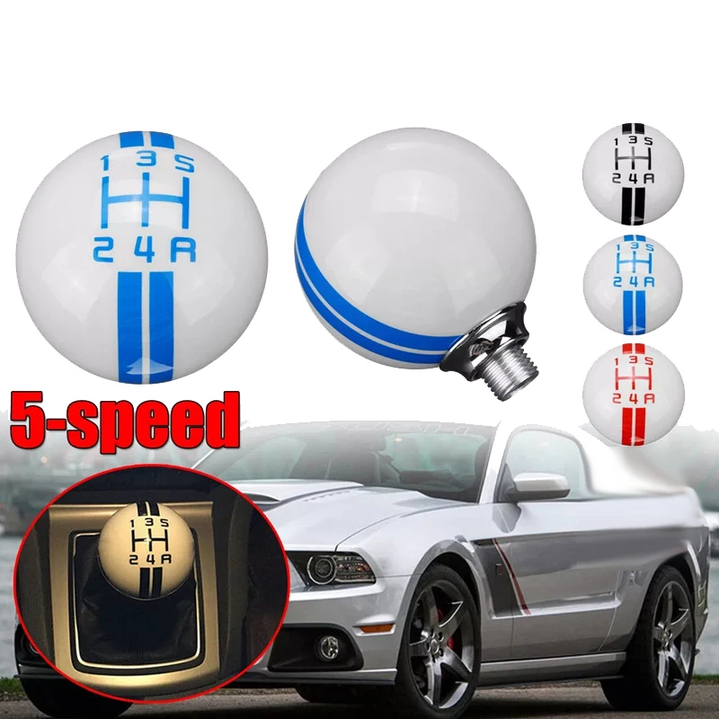 

5 Speed Car Universal Gear Shift Knob Handball For Ford Mustang Renault Mercedes