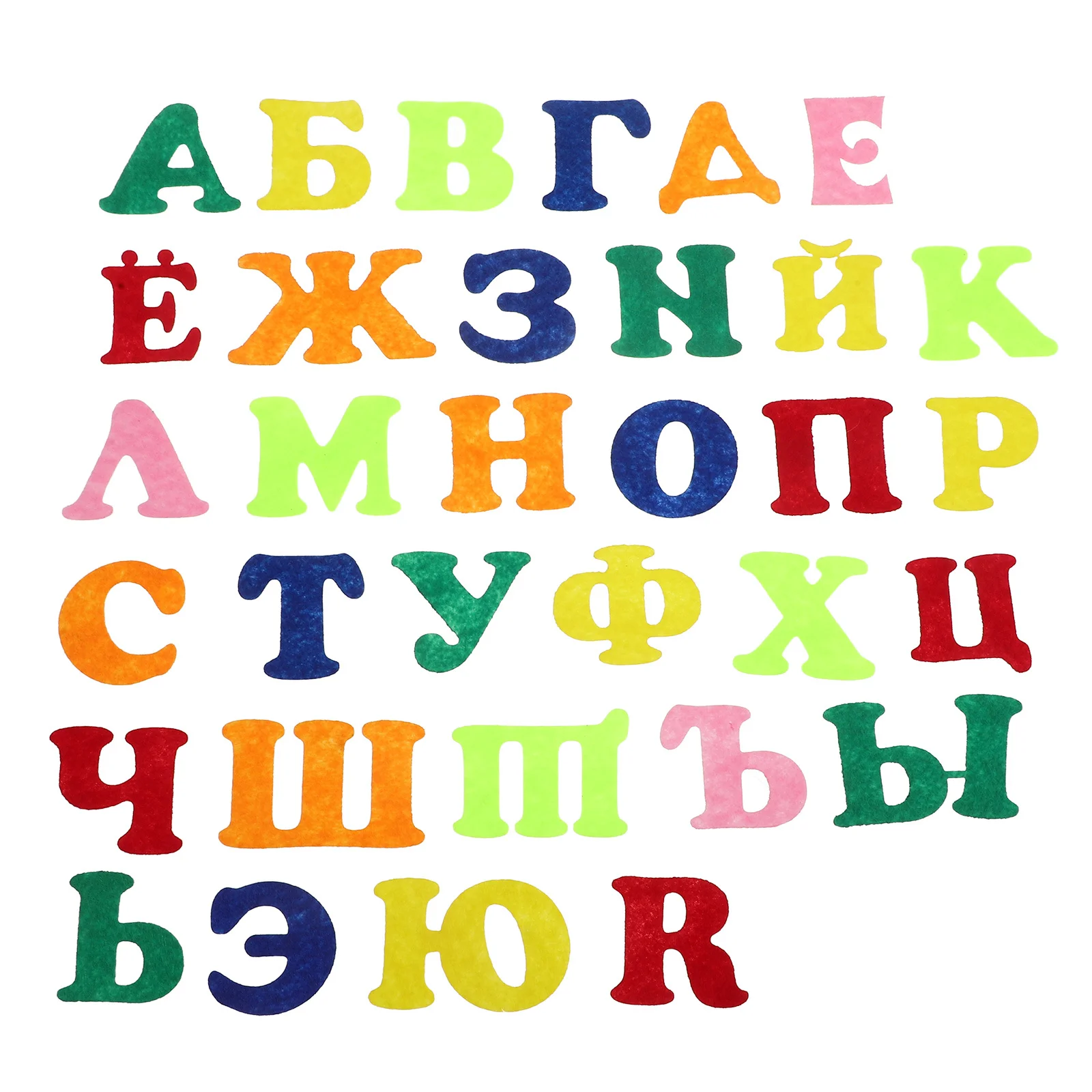 

1Set Alphabet Stickers Russian Language Learning for Kids Felt Based Wall Decor Early Education Classroom Home School Teaching