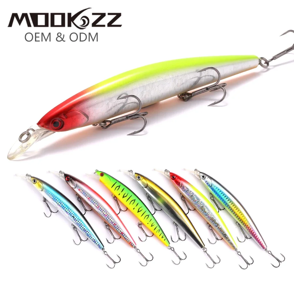 MOOKZZ 2023 New Arrival Hot Sale Minnow Hard Fishing Lure Bait Hot Fishing Tackle Artificial Lures Bait    13cm 22g