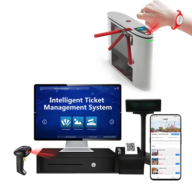 Sell Group Tickets Pos System Access Control RFID Barcode Qrcode Tickets Validation By Ticketing System