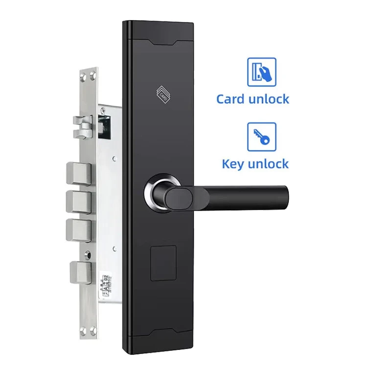 

Anti-theft 6068 Mortise RFID Key Card Hotel Security Door Lock with Management Software System