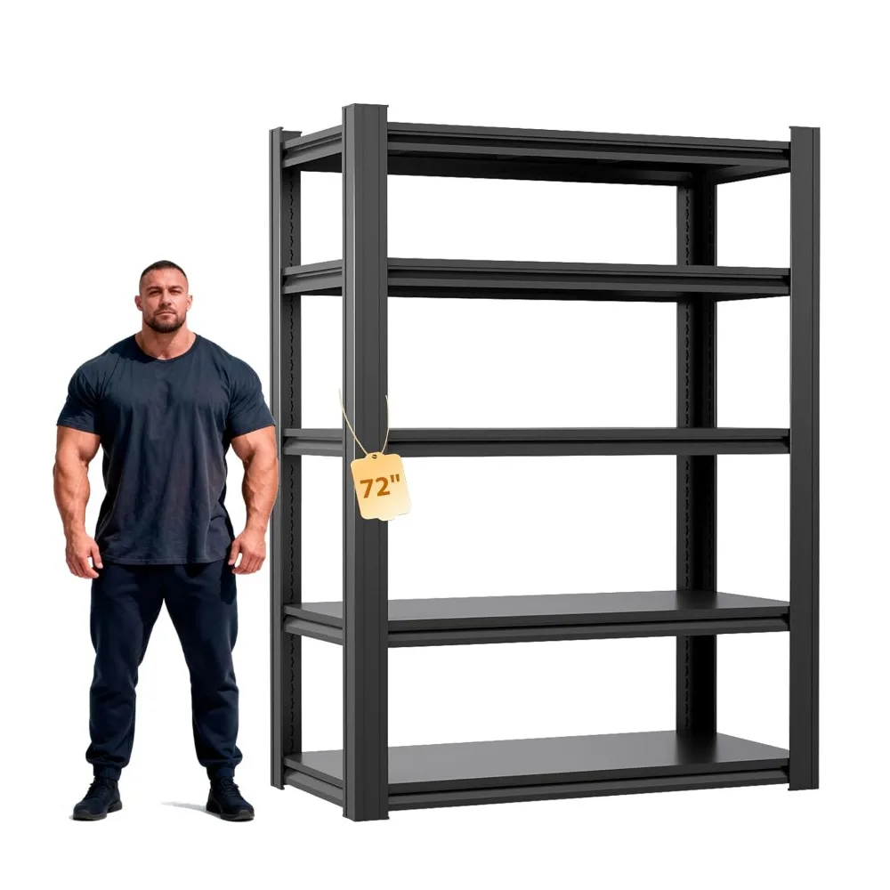

Heavy Duty Storage Shelves Unit, Adjustable Metal Garage Shelving,3500LBS Garage Storage Industrial Shelves,Storage, Customized