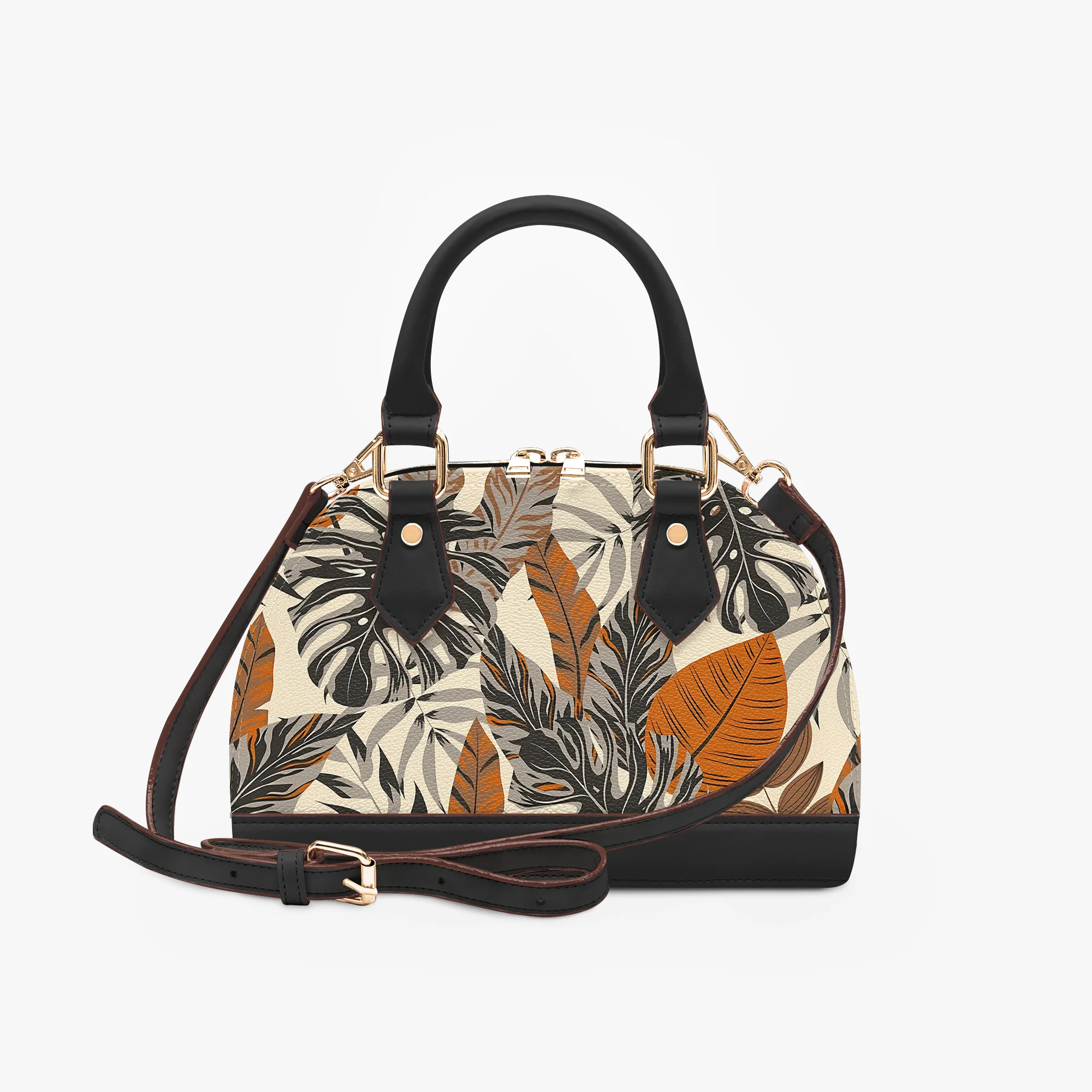 

Сумка женская на заказ, черная, с цветочным узором, универсальная, модная, кроссбоди, на одно плечо, в полинезийском стиле