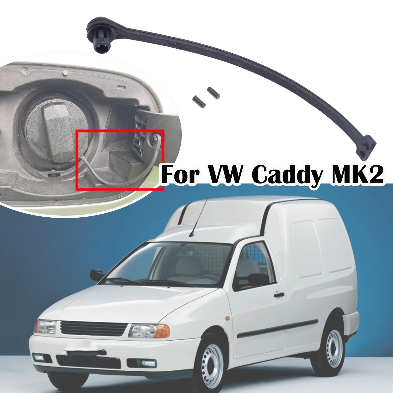 

For VW Caddy MK2 Van Petrol Diesel Cap Lid Fuel Oil Tank Inner Cover Plug Gas Filler Support Retaining Strap Cord Rope Tether