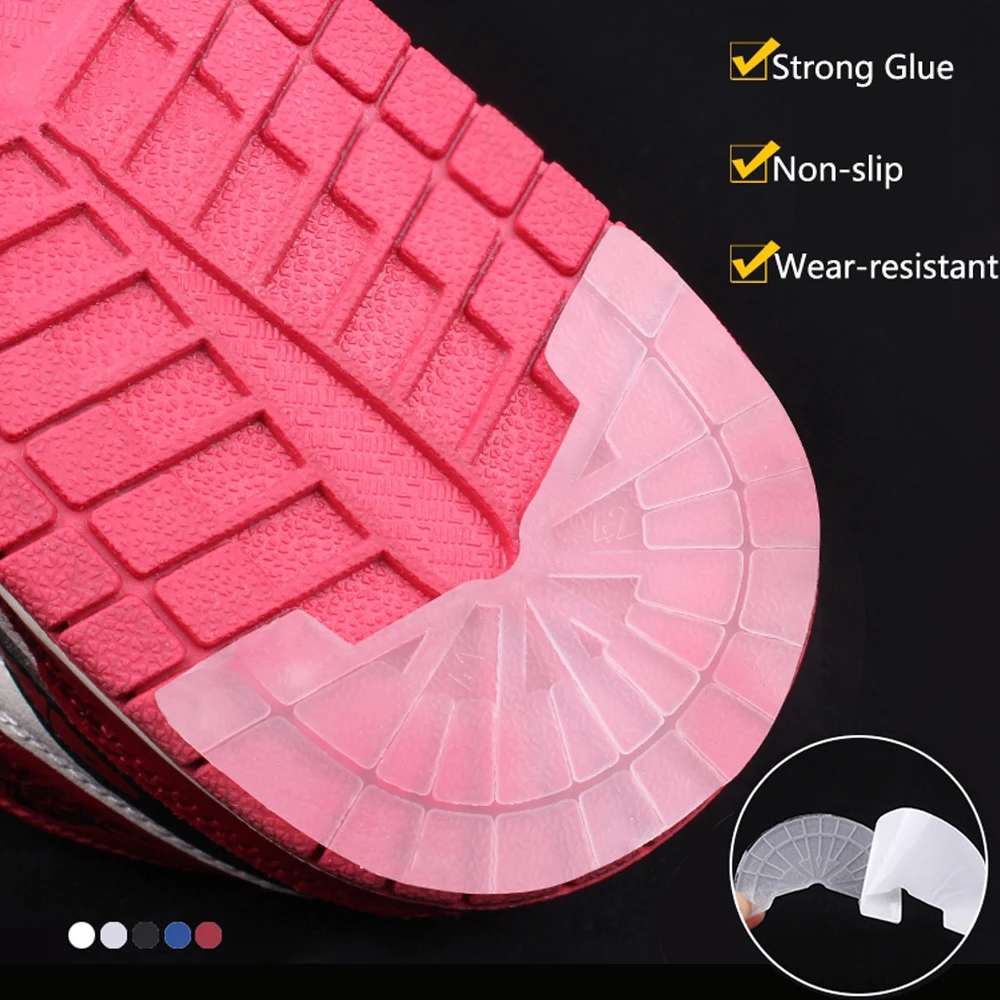 Wear-resistant Sole Protector for Sneakers Heel Outsole Rubber Sole Replacement Adhesive Insoles for Shoes Sole Repair Sticker