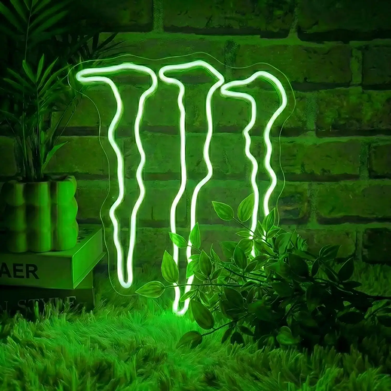 

Green Energy Neon Sign USB LED Lights for Bar Garage Gaming Room Bedroom Decoration neon personnalisé Gift Art Wall Light