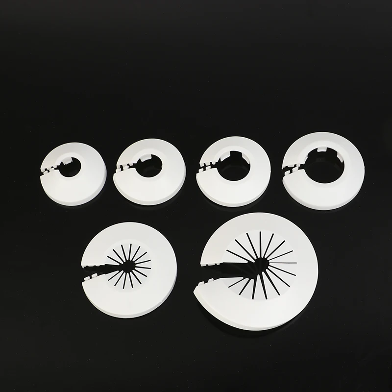 2/4PCS Plastic Radiator Pipe Collar Cover Floor Decorative Radiator Escutcheon Water Pipe Cover Wall Duct Faucet Accessories Set