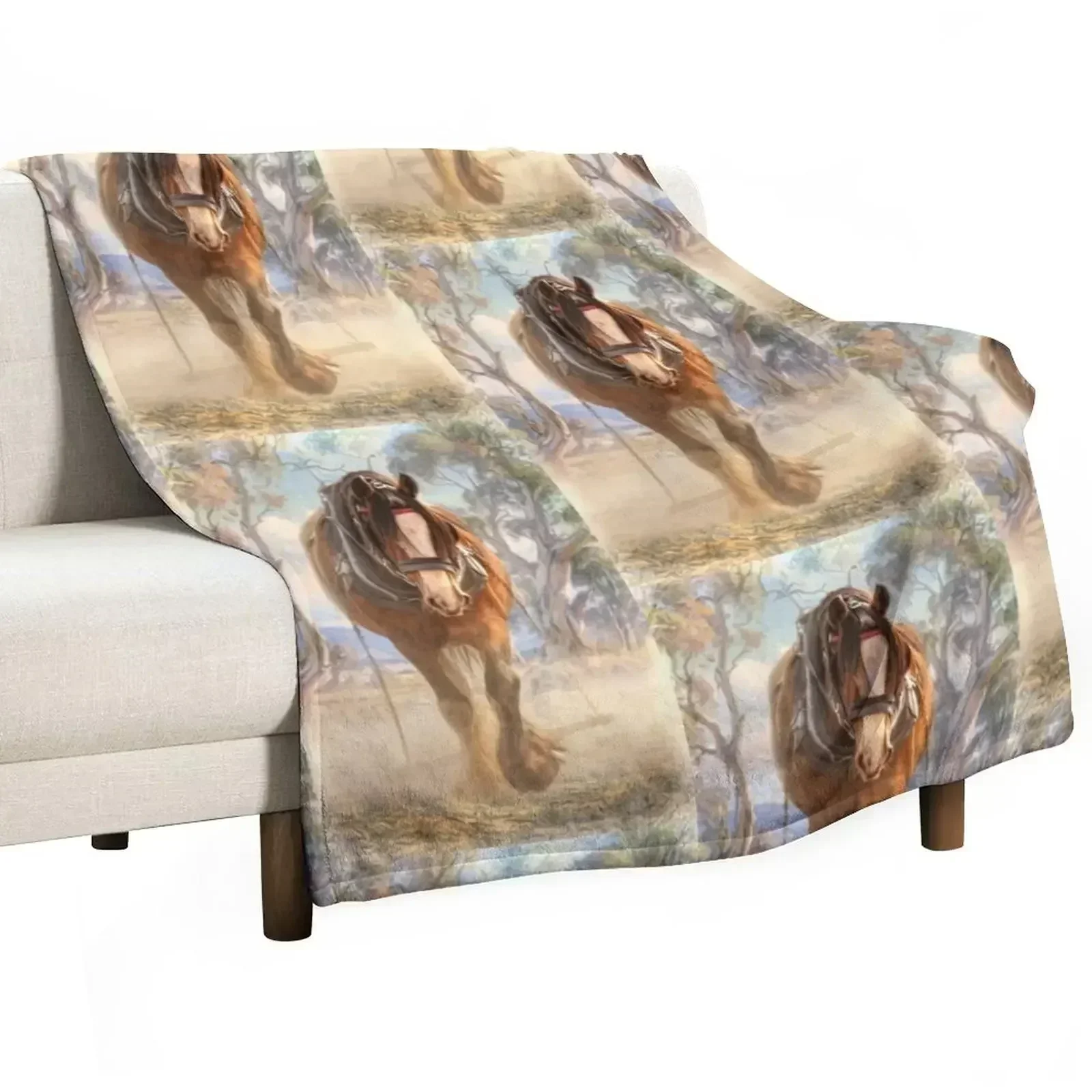 The Clydesdale Throw Blanket for winter Blankets For Bed Sofa christmas decoration Blankets