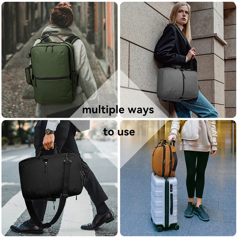 Mochila de ocio impermeable para hombre y mujer, bolso multifuncional para ordenador portátil de 15,6 pulgadas, bolso de hombro a la moda para estudiantes, niños y niñas