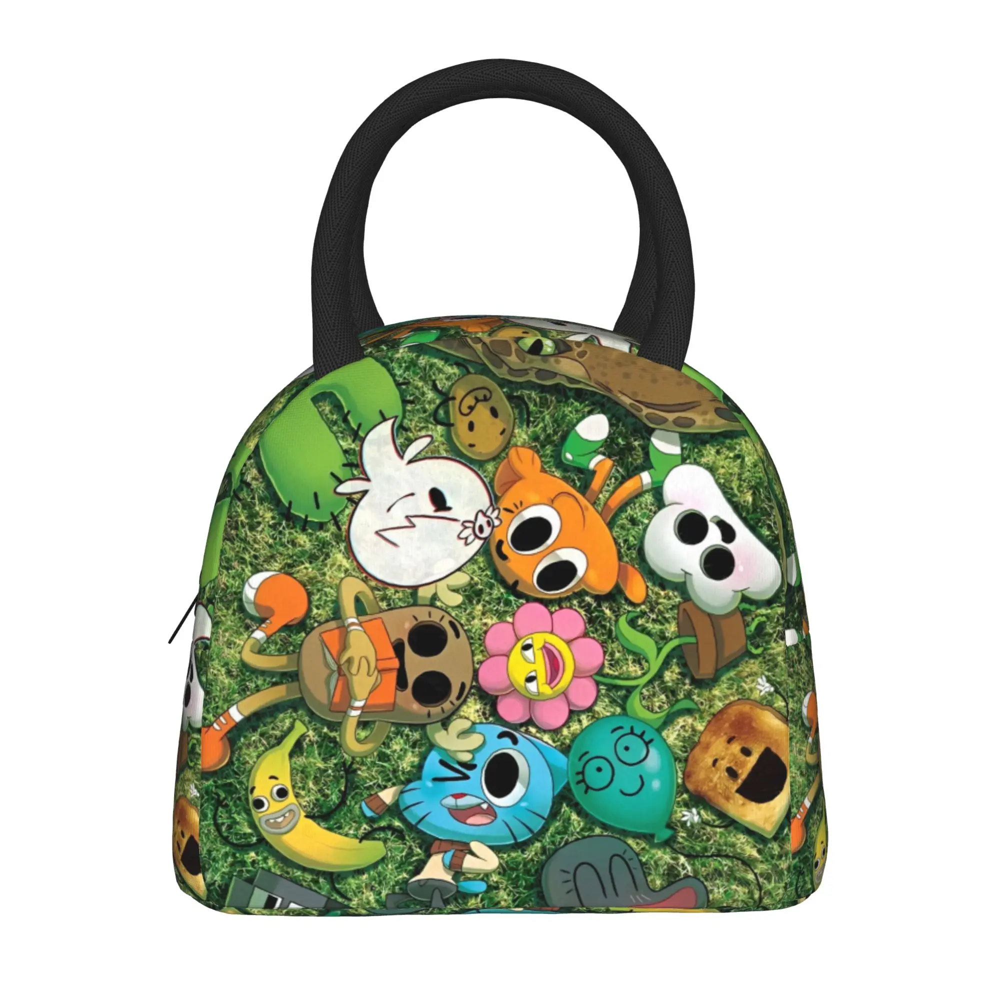 The Amazing World of Gumballs Thermal Insulated Lunch Bag for Picnic  Portable Food Bags Men Women Thermal Cooler Lunch Boxes