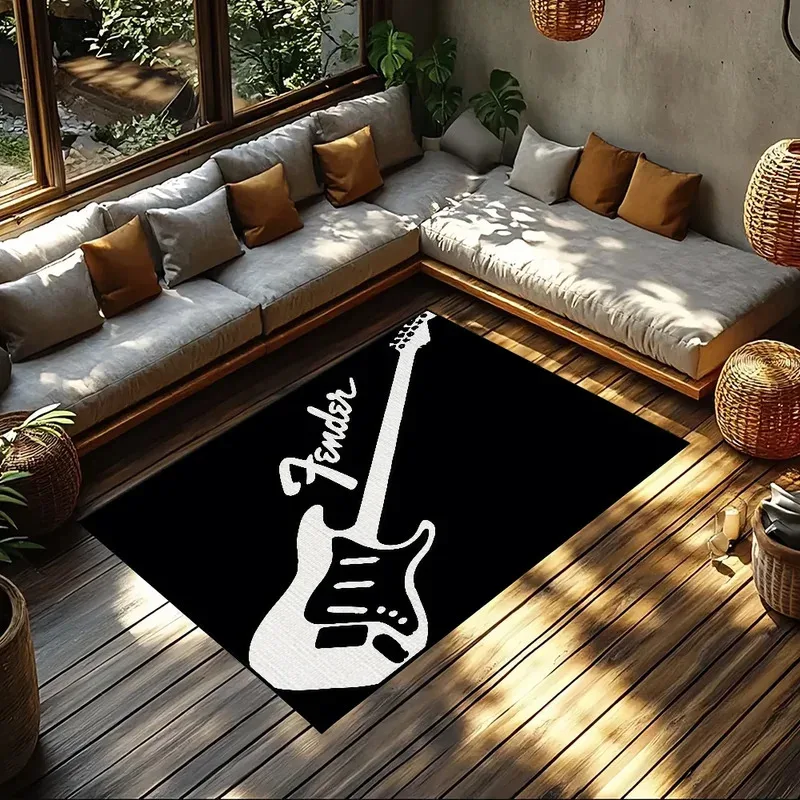 

JSL36small carpet Anti-Slip Kitchen Bedroom Handmade Tufted enthusiast Rug music Guitar Carpet Living Fender Room Entrance D9Ok%