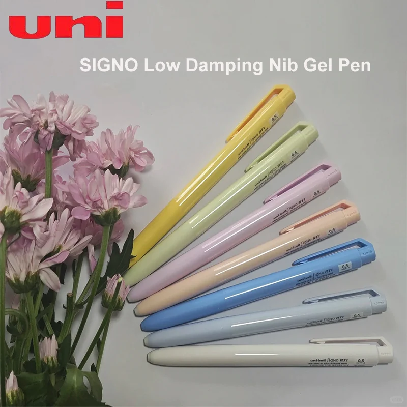 Bolígrafos de Gel Uni de Japón, varilla de Color Pastel limitada de verano, sin manchas, bolígrafo de firma resistente al agua, diario de examen, bocetos, papelería de regalo