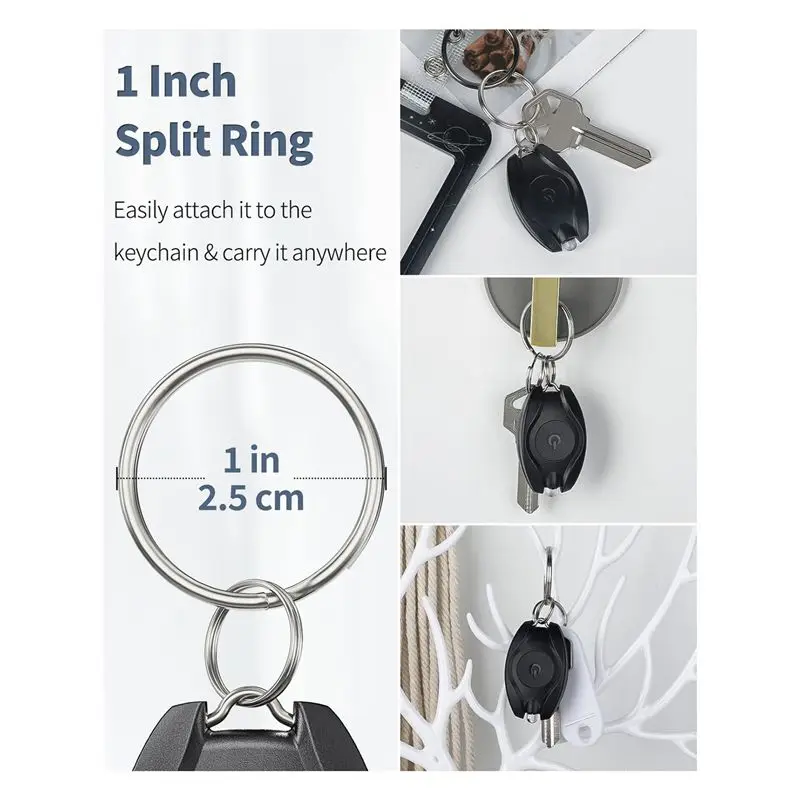 FLYY-10er-Pack LED-Schlüsselanhänger-Taschenlampe Mini-LED-Schlüsselanhänger-Licht Tragbare Ultrahelle Batteriebetriebene Schlüs – Detail 4