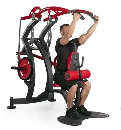 Commercial Plate Loaded Medium Loader High Row Machine Gym Equipment Full Set Strength Training Back Muscle Builder Steel Safety