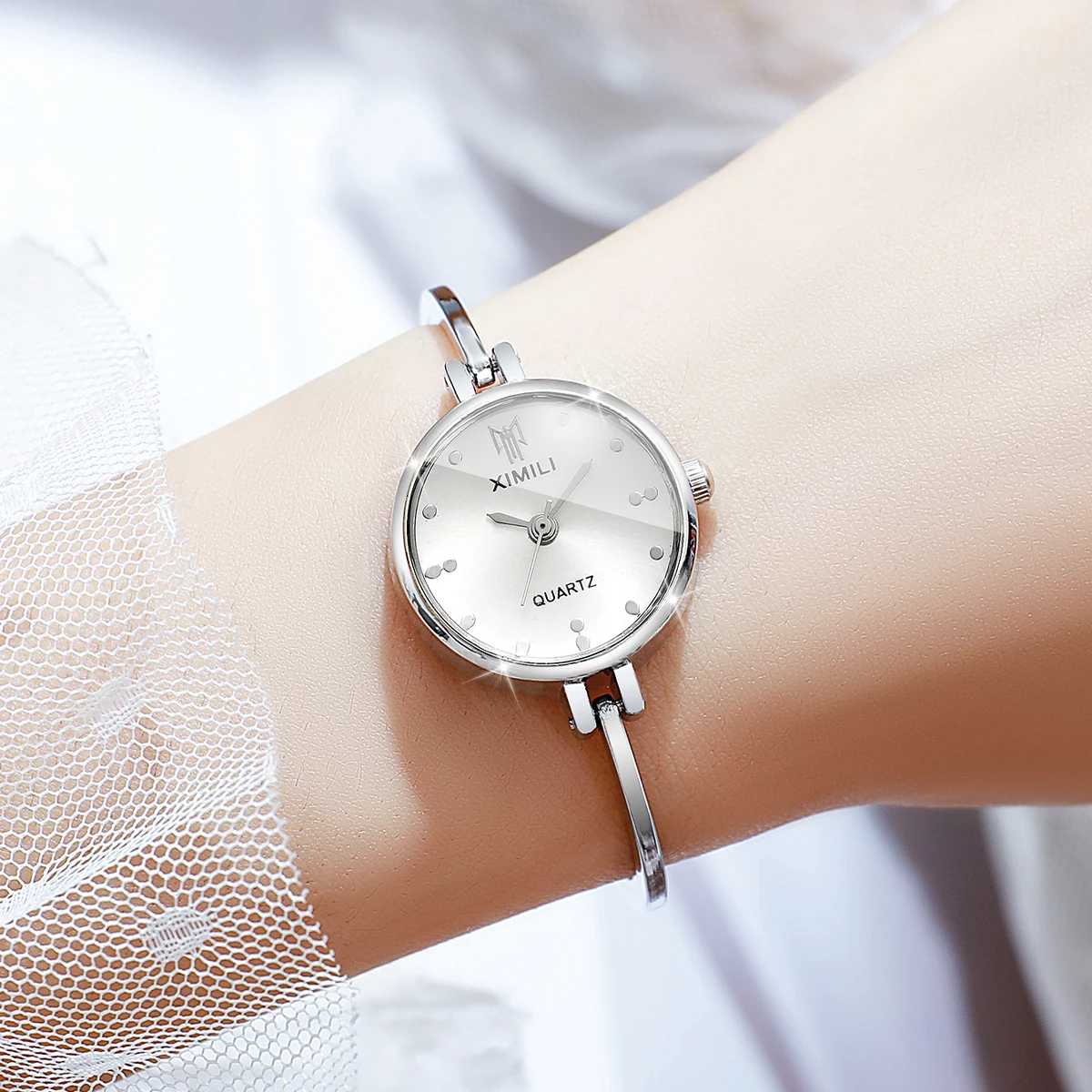 Modische Damenuhren, elegantes Armband, Damen-Quarz-Armbanduhren, Relogio Feminino, Mädchenuhr, Geschenk (ohne Box) – Detail 10