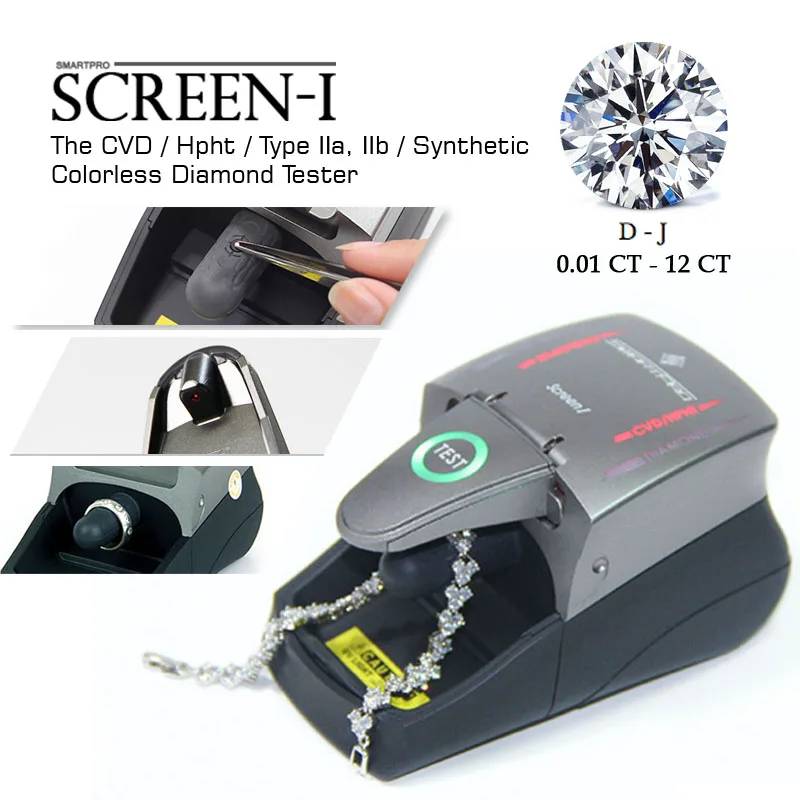 SmartPro Synthetic Diamond Screener SCREEN-I Mounted/Loose Stone Lab Grown Diamond & CVD/HPHT Tester Jewelry Testing Machine