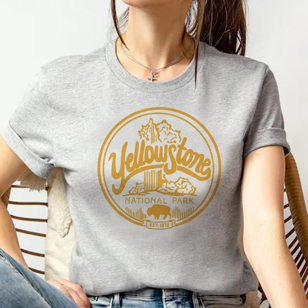 Yellowstone top women Japanese summer t shirt female designer streetwear comic clothing