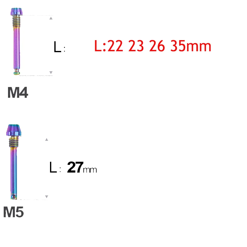 1/2/5/10pc Titanium Alloy Mountain Bike Hydraulic Brake Pad Pin Screw Universal Mod Fits Road Bike Shimano Magura TRP SRAM HOPE - view 3