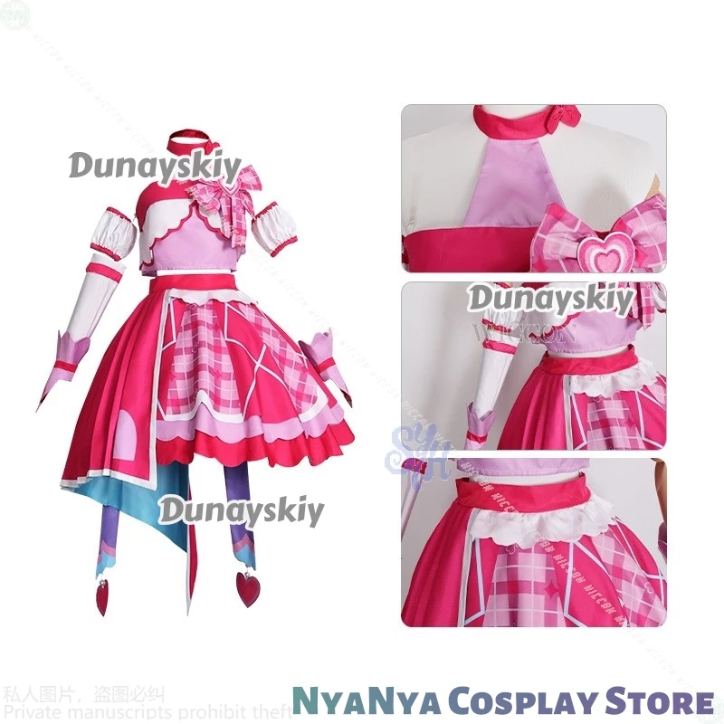 Você e ídolo precure cura ídolo doce uniforme cosplay adorável lolita vestido traje halloween carnaval festa roupa