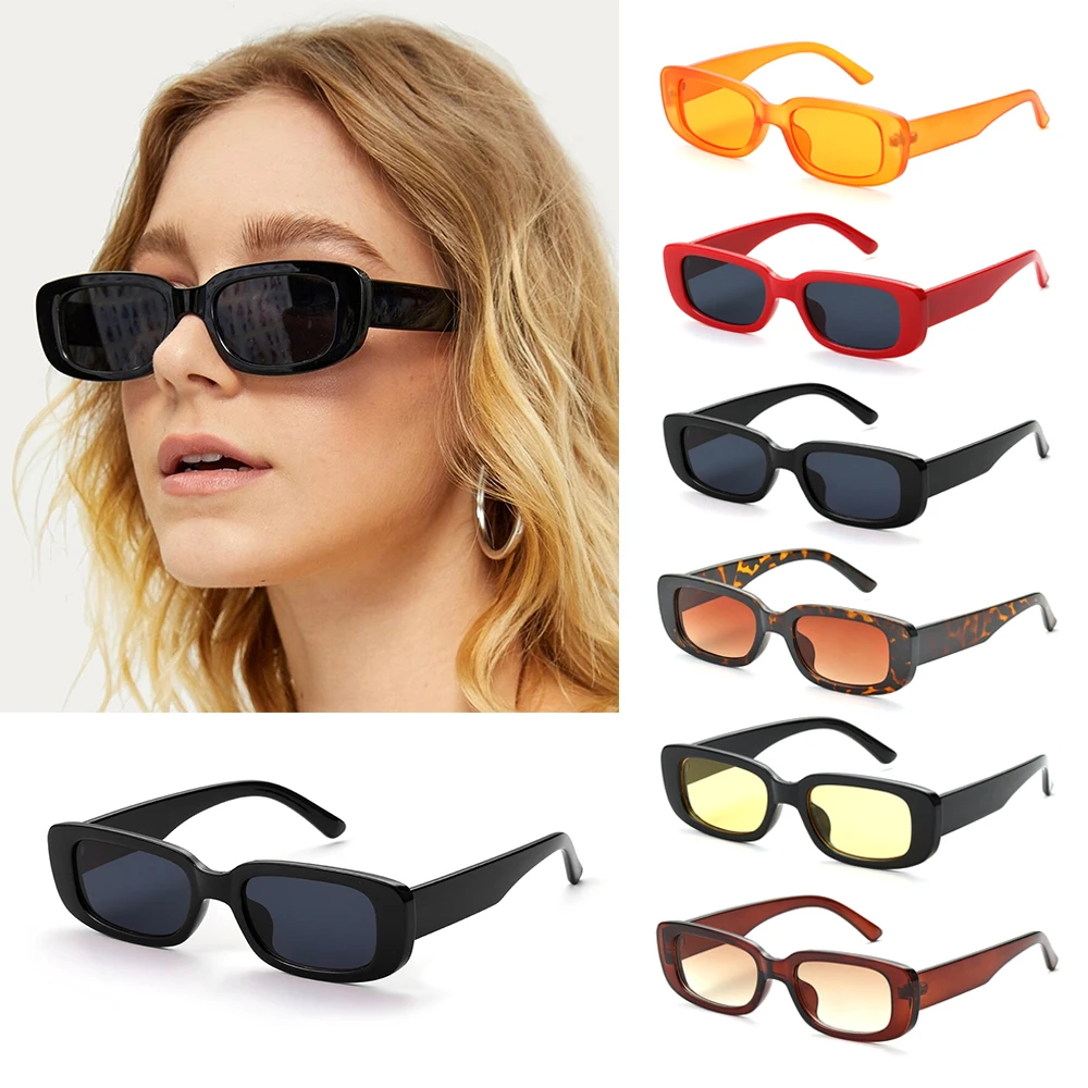 Retro Travel UV 400 Protection Square Frame Women Sunglasses Eyeglasses Eyewear Sun Glasses