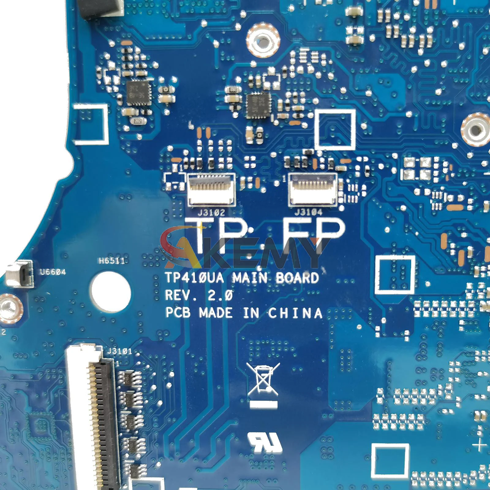 TP410UF Laptop Motherboard For ASUS Q405UA Flip TP410URR TP410UAR TP410UQ TP410UR VivoBook 14 TP410U Mainboard With I3 I5 I7 CPU