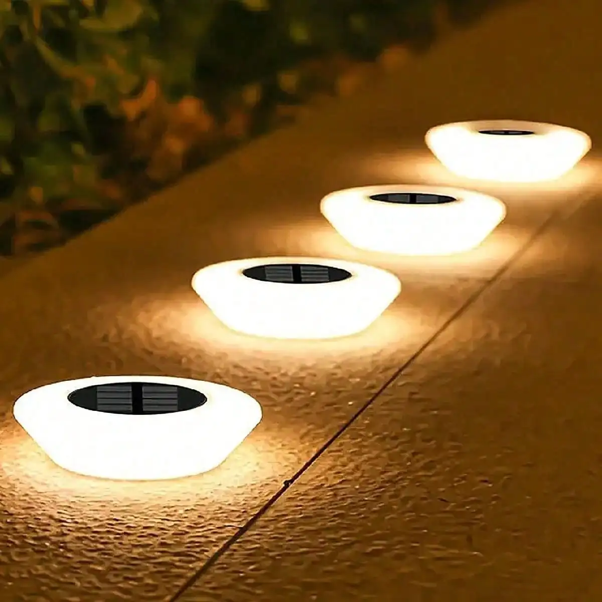 Imagem -02 - Disco Impermeável Luz para a Paisagem ao ar Livre Solar Powered Lâmpada Chão Garden Path 14led