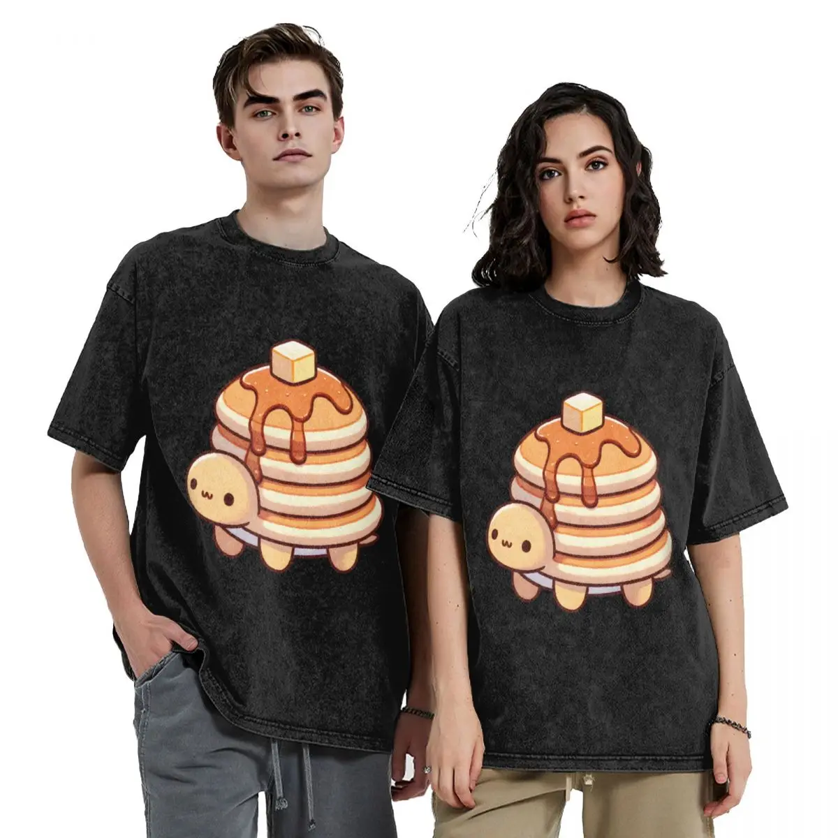 

Cute Turtle Pancake Stack with Syrup T-Shirt Funny t-shirts customizeds custom t shirt Funny t-shirt t shirts for men